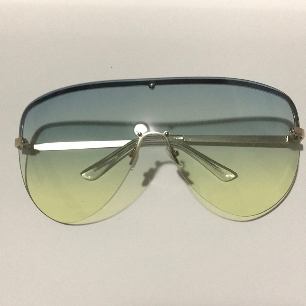 Aviator Blue Yellow Tint Sunglasses